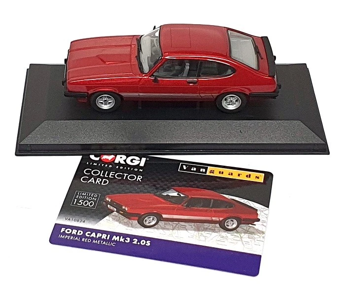 Vanguards 1/43 Scale VA10824 - Ford Capri Mk3 2.0S - Met. Imperial Red - Image 4 of 4