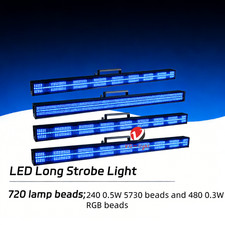 4PC 150W LED Strobe Light DMX DJ Bar Disco Professional Stage Strobe Lights RGB