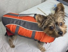 Frisco Dog Life Jacket Small Orange Gray NWT Chewy Exclusive 15  30 lbs Pet...