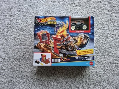 Hot Wheels Monster Trucks Fire Crash Challenge Neu OVP inkl. Truck Mattel
