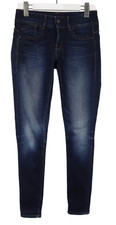 G-Star Lynn Skinny Jeans Womens W28/L32 Navy Blue New Whiskers Zip Fly