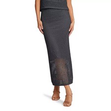 Steve Madden Ladies Crochet Skirt Size S Black