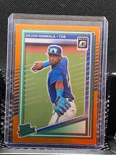 Arjun Nimmala 2025 Donruss Optic Rated Prospect Orange  #33/199 - Blue Jays