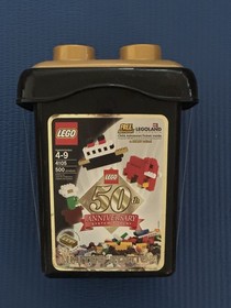 NEW LEGO Limited Edition 50th Anniversary 500 Piece Set With Gold Bricks #4105