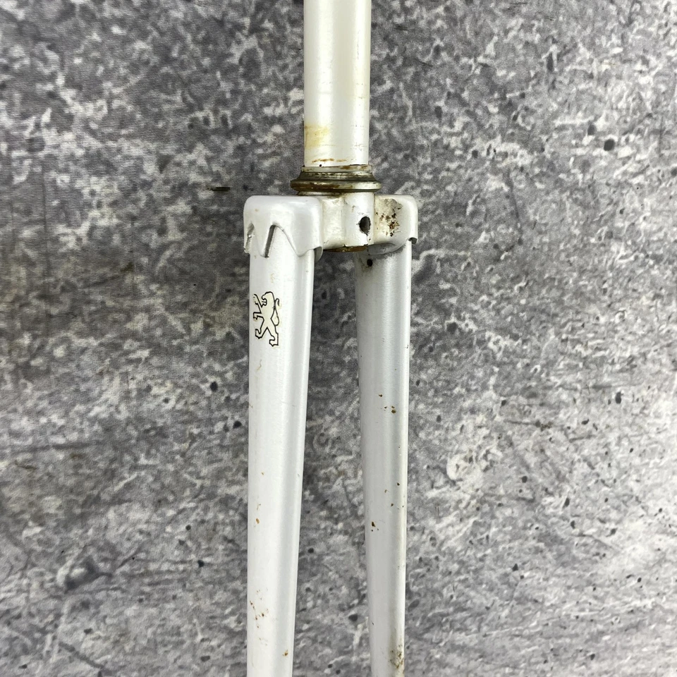 Vintage Peugeot Road Bike Fork 27 in Threaded Steel French 70s 80s 25.0mm - Image 2 of 4