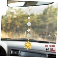 Sun Hanging Car Accessories Cute Car Rear View Mirror Hanging Charm Handmade