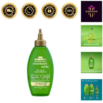 Extra Strength Rosemary Mint Scalp Treatment 4 fl oz for Refreshing Shine