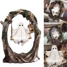 Ghost on a Tree Swing,Swinging Ghost on Tree ...