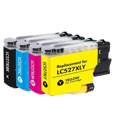 4× Druckerpatronen LC-527 XL für Brother MFC-J4350DW MFC-J4550DW MFC-J697DW