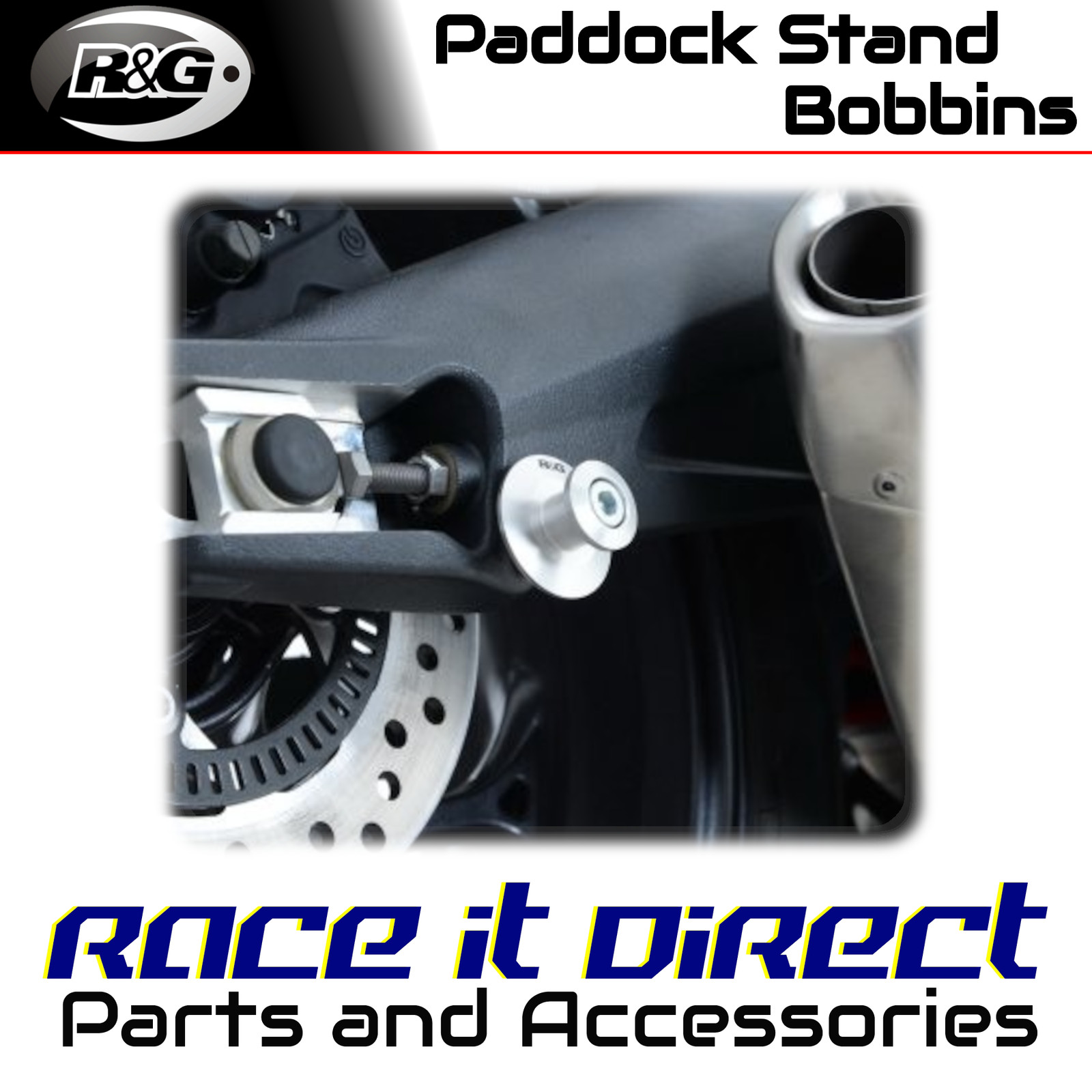 Paddock Stand Bobbins for KTM 690 SMC 2008-2010 M10 Elevation R&G