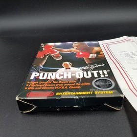 Mike Tyson's Punch-Out Nintendo 1987 NES -CAJA + Manual + CARTA + Promociones SIN JUEGO