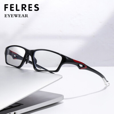 Men Women TR90 Square Anti Blue Light Eyeglasses Full Frame Glasses Frames New