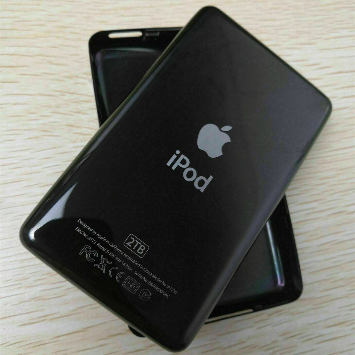 For Apple IPod Classic Black Front Case + Thin/Thick Back