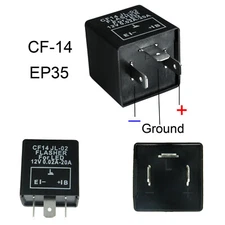 3-Pin CF14 CF-14 JL-02 EP35 LED Flasher Relay Fix For Turn Signal Hyper Flash
