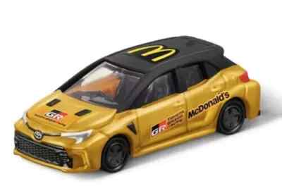 McDonalds Tomica - TOYOTA GR COROLLA GOLD - Happy Meal Spielzeug (japanisch exklusiv)