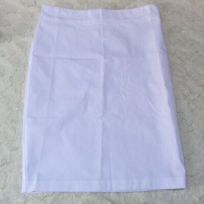 AVENUE MONTAIGNE Women Size White Stretch Pull-On Career