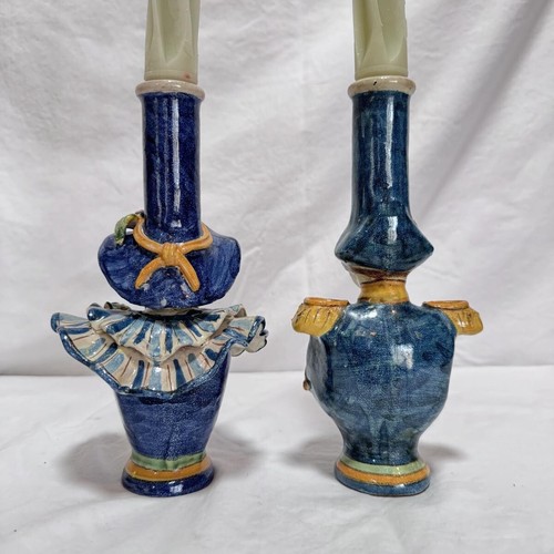 Vintage Guacomo Alessi sizilianische Handkeramik Kerzenständer - Bild 4 von 6