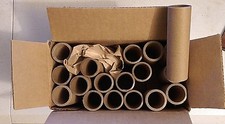 Pkg of 15 STURDY CARDBOARD TUBES 4" long x 1-1/8" round 1" inside diam Crafts