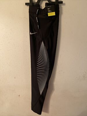Nike Speed Power Training Running Tights Black Women's Size