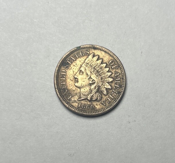 1860 POINTED BUST INDIAN HEAD CENT! KEY DATE! EXTREMELY FINE DETAILS