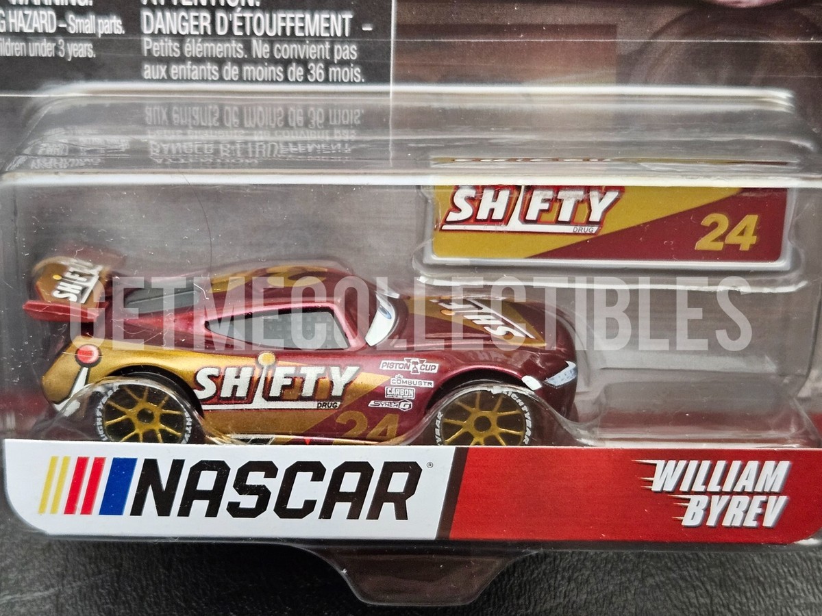 DISNEY PIXAR CARS NASCAR SERIES WILLIAM BYREV SHIFTY DRUG METAL