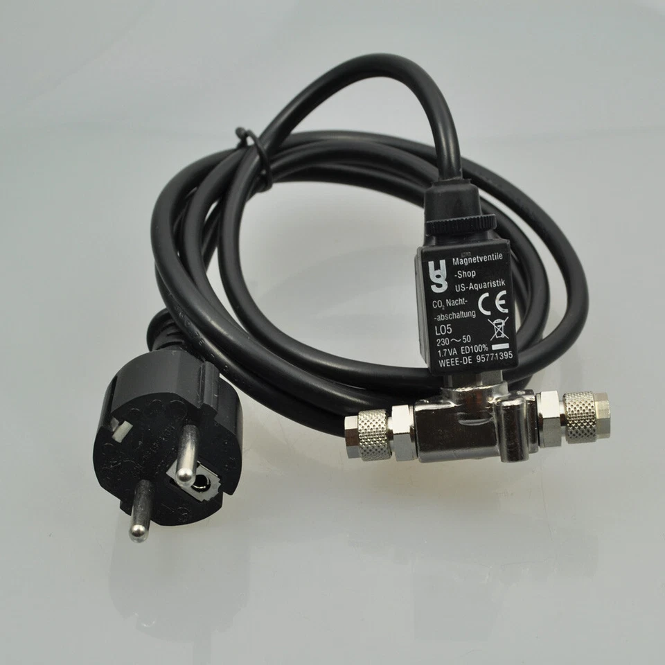 CO2 Magnetventil-Nachtabschaltung US-Aquaristik 1,7VA