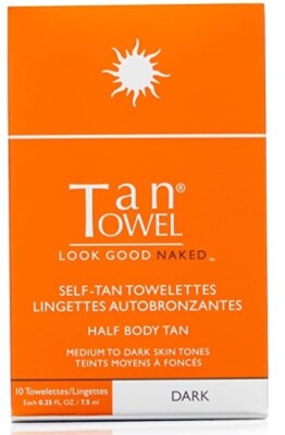Tan Towel Half Body Dark - 10 pack  $28 Retail