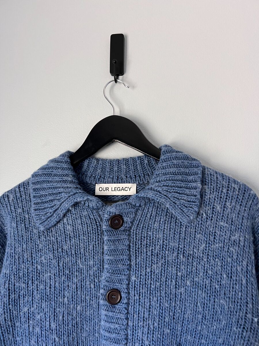 Our Legacy Big Cardigan - Size 50 - Funky Blue - NEW - Made Our Legacy Big Cardigan - Size 50 - Funky Blue - NEW - Made