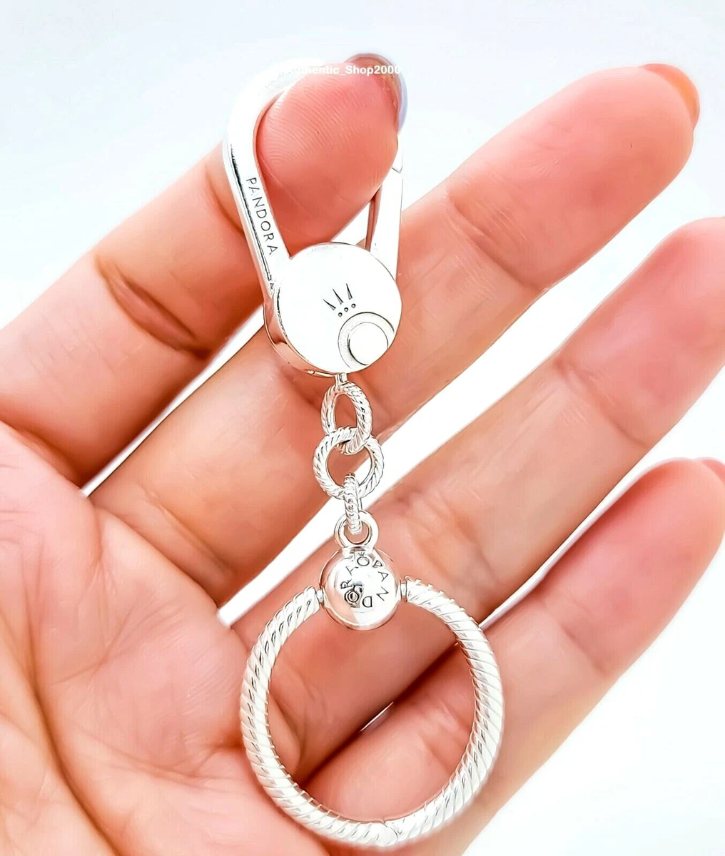 New 100% Authentic PANDORA Moments Small Bag Charm Holder Key Chain  399567C00