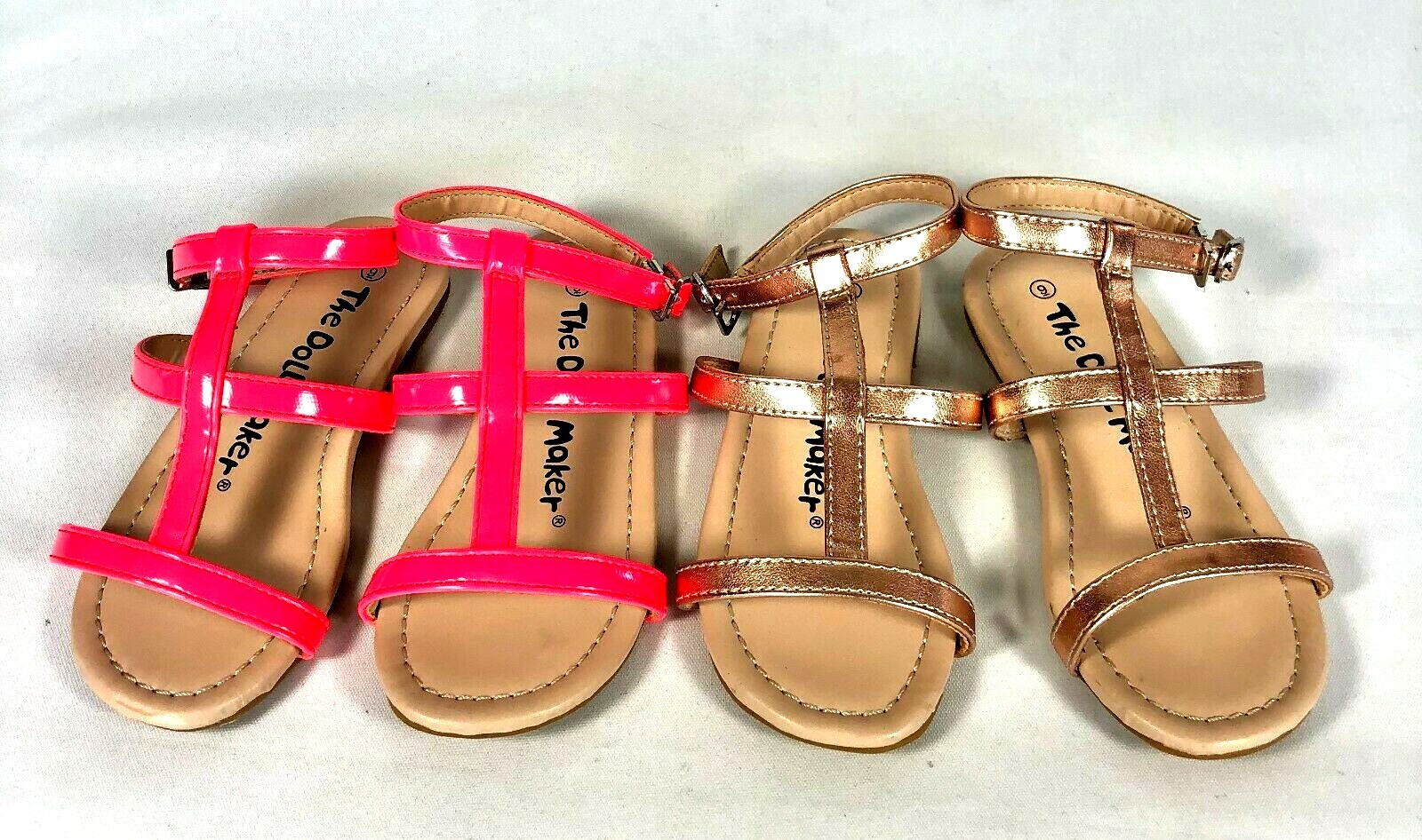 LOTTO 2 sandali con cinturino The Doll Maker bambina gladiatore taglia 9 bambino