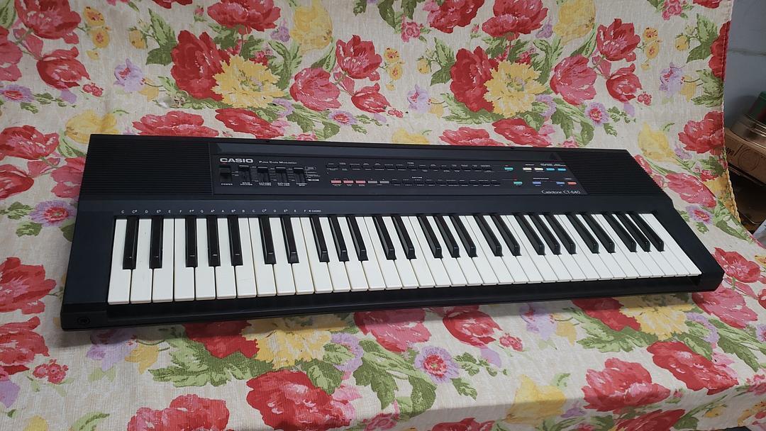 Casio Casiotone CT-640 Keyboard Midi 465 Sound Tone Bank 61 Key 1988 WORKS Japan