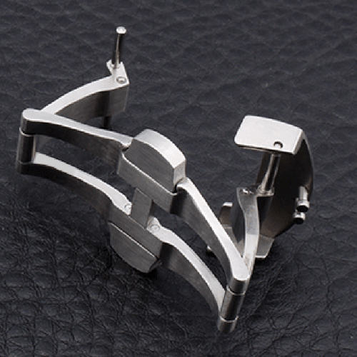 22mm Steel Deployment Clasp Buckle for PAM PANERAI Rubber Leather strap Watch - 第 3/8 張圖片