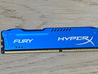 SINGLE 4GB Stick von Kingston HyperX Fury PC3-14900 DDR3-1866 240pin RAM BLAU