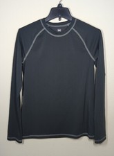 REI Co-op Midweight Crew Long Sleeve Base Layer - Kids Size XL 18 Black EUC