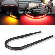 Rear Frame Hoop Seat Loop LED Tail Brake Light For Cafe Racer Suzuki GS Yamaha
