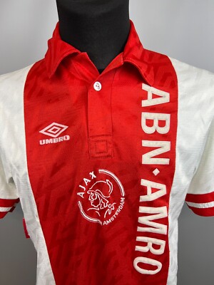 AJAX 1993 1994 HOME SHIRT FOOTBALL SOCCER JERSEY UMBRO MENS SIZE M