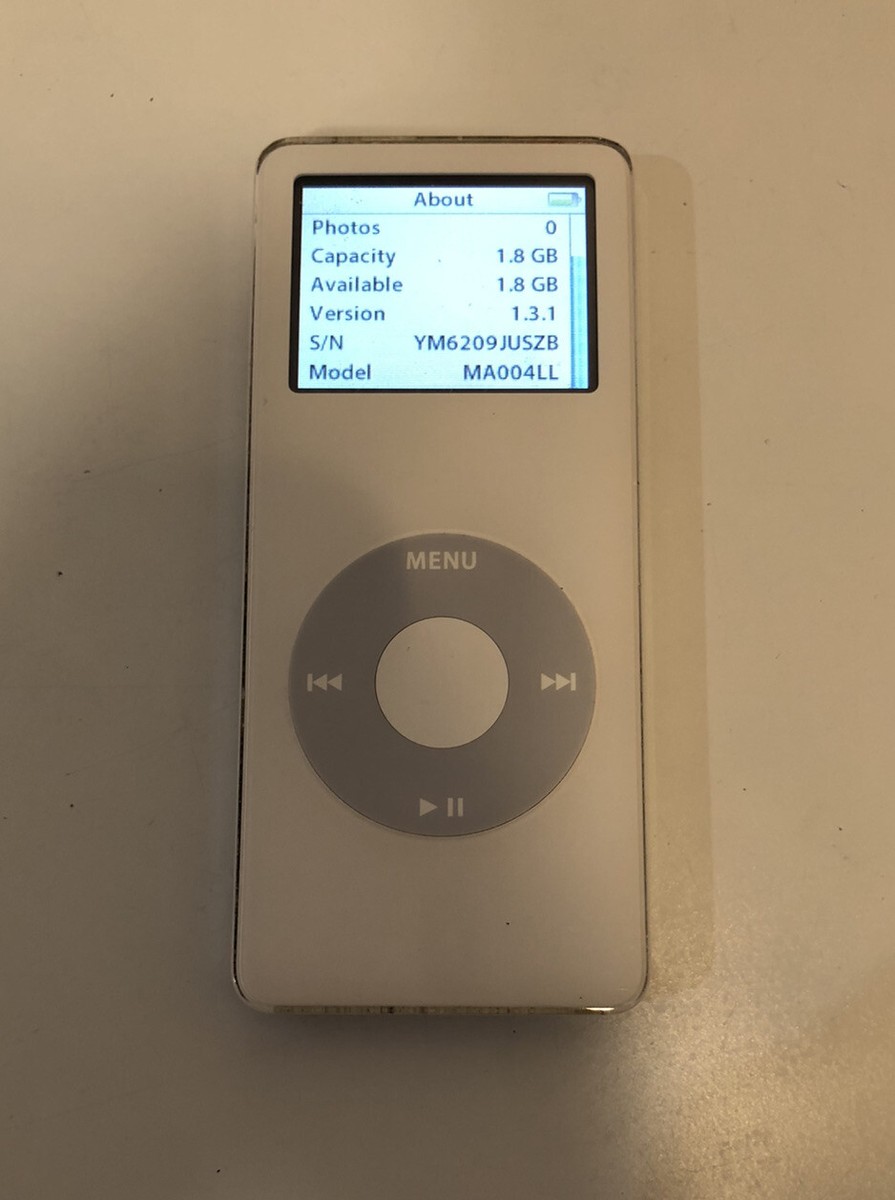 Apple iPod nano 1st Generation White (2 GB) 885909054107| eBay