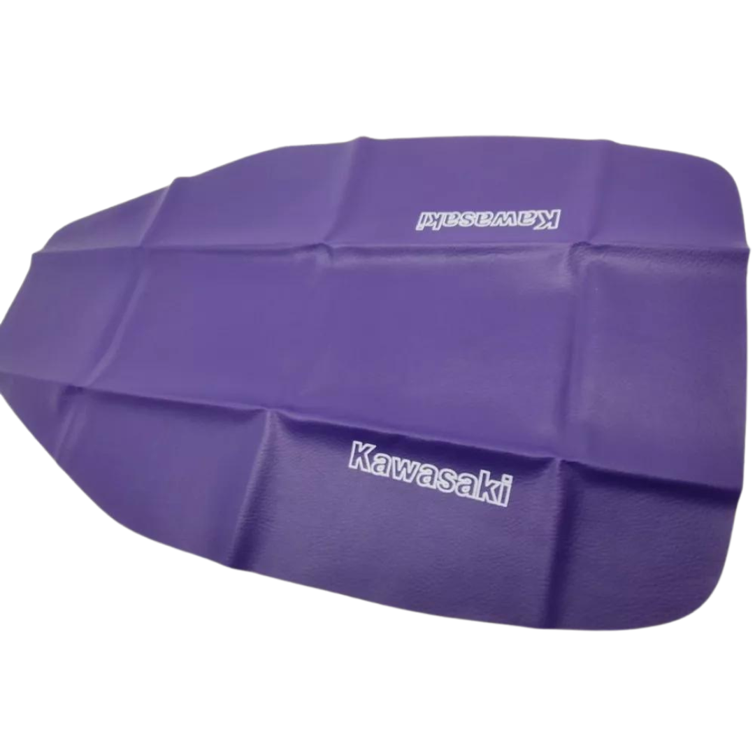 Kawasaki KDX 200 Seat Cover | Purple Synthetic Leather | Full Set