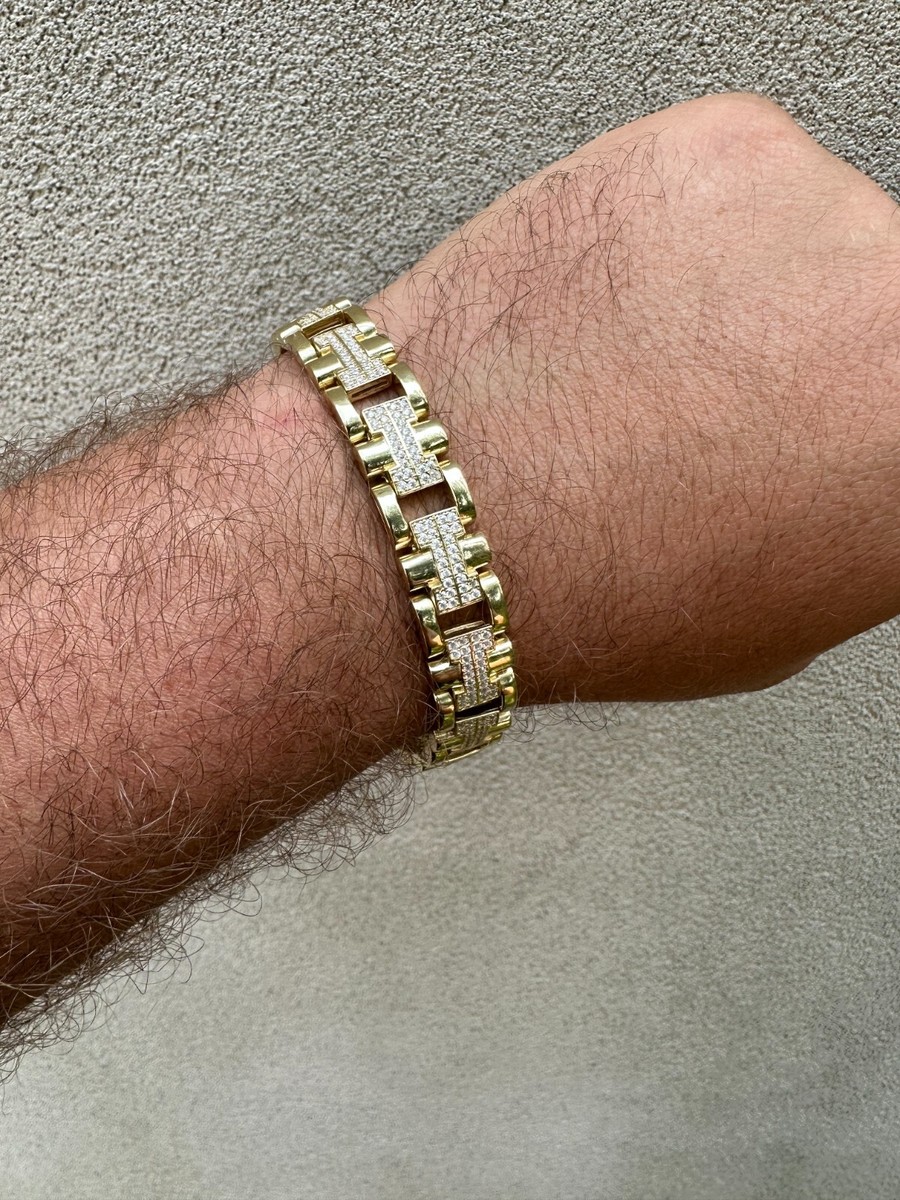 関税/送料込み【CERNUCCI】12MMアイスエルメスリンクチェーン 12mm Iced Hermes Link Bracelet Cernucci | eBay