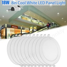 10Pack 8Inch LED Ceiling Lights Ultra-Thin Recessed Retrofits Kit 6000K Daylight