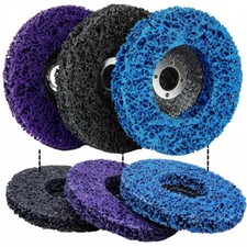 6Pcs 4.5Inch Poly Strip Disc Wheel Paint Rust...