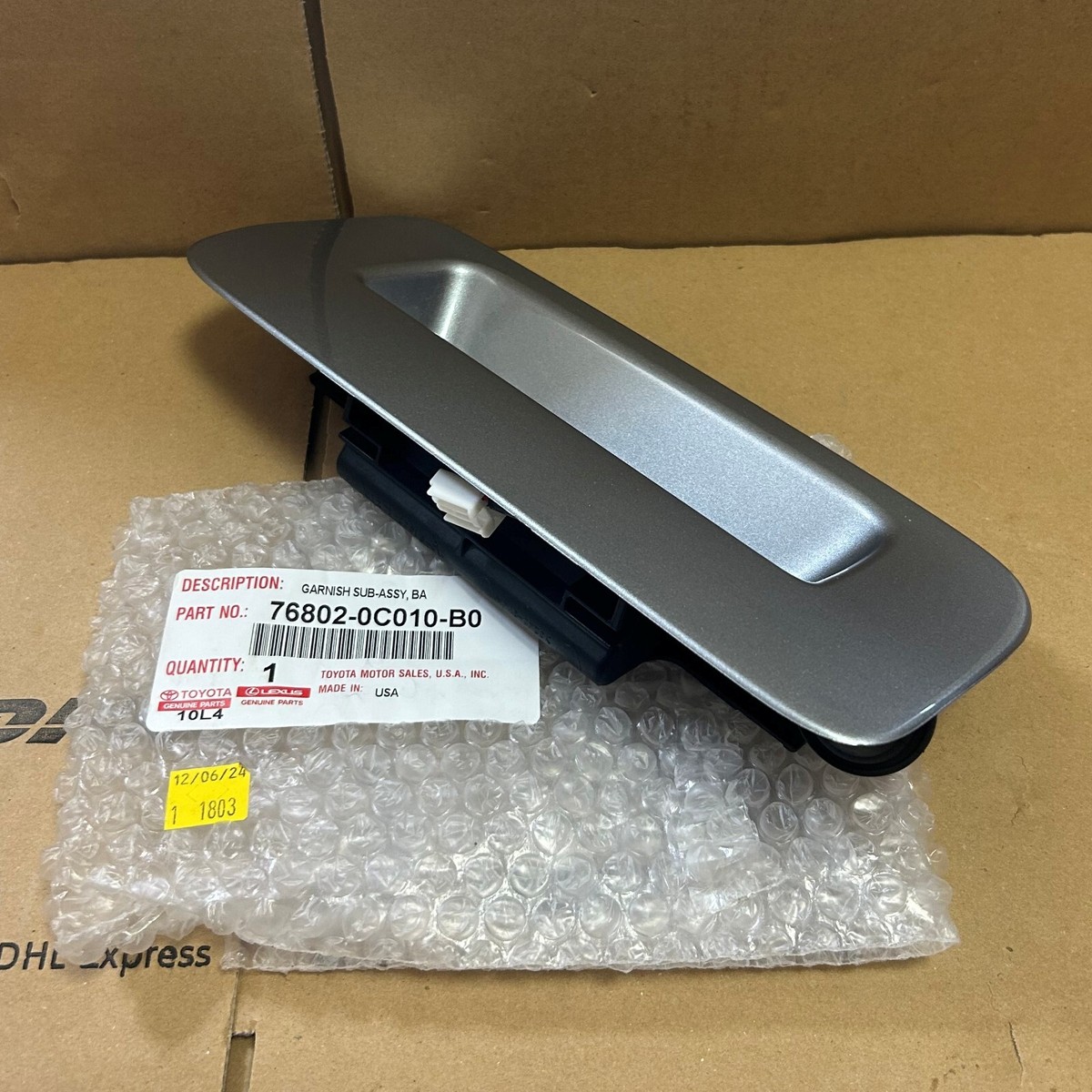 2008-2020 Toyota Genuine Sequoia Rear Liftgate Handle Outside