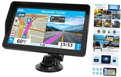 GPS Navigator for Car Truck RV, 9 inch Touch Screen Latest 2025 Map, Real 