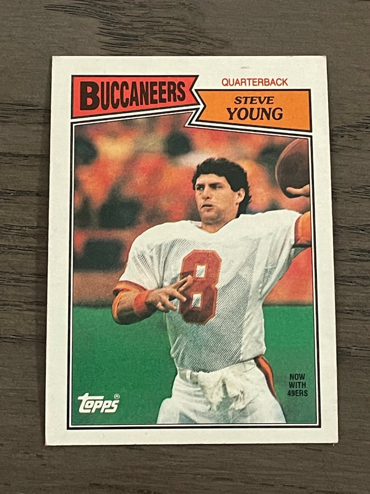 1987 Topps Steve Young #384 Tampa Bay Buccaneers (A)