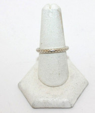 Coach Textured Thin Stacking  Band Ring Size ...