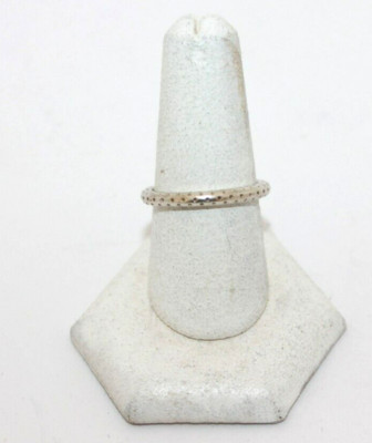 Coach Textured Thin Stacking  Band Ring Size 8   [094WEJ]