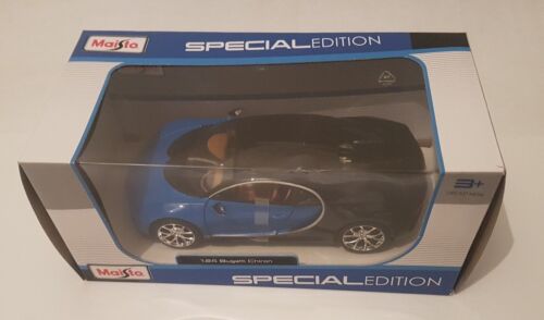 Bugatti Chiron Special Edition escala 1:24  de Maisto NUEVO color azul raro - Imagen 1 de 9