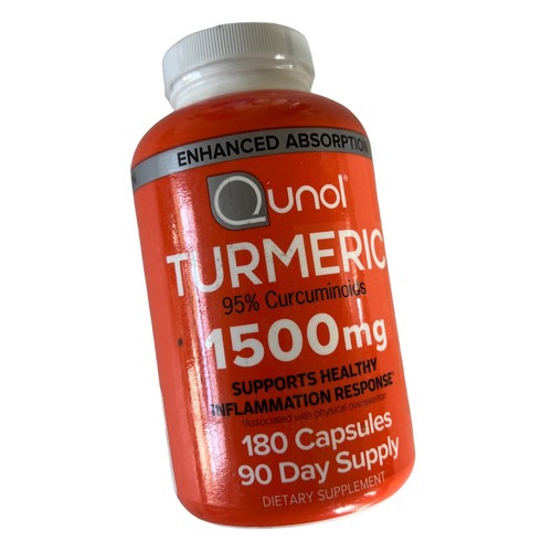 Qunol Turmeric Capsules 1500Mg Healthy Inflammation Response 180 Caps