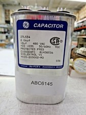 General Electric 27L534 Oval Capacitor (2.06uF, 18uF, 480VAC, 50/60Hz) "NEW"