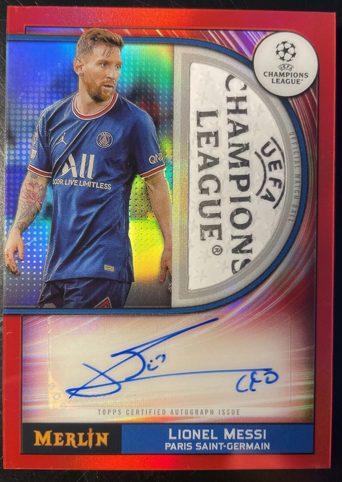 SSP Soccer's 2023 Futera World Football Unique Lionel Messi